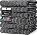 Homaxy Premium Kitchen Towels, Large Cotton Kitchen Hand Towels, Flat and Terry by Homaxy