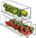Sorbus Small Wide Clear Storage Drawers – Stackable Storage Drawers by Sorbus