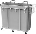 Simple Houseware Extra Large Rolling Laundry Cart – Heavy Duty Hamper by SimpleHouseware