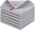 Homaxy 100% Cotton Waffle Weave Kitchen Dish Cloths, Ultra Soft Absorbent Quick by Homaxy