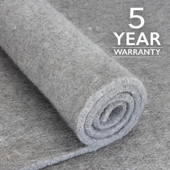 RUGPADUSA - Eco-Plush - 9' Round - 1/4" Thick - 100% Felt - Premium Cushioned - Image 5