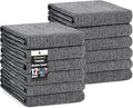 Homaxy Premium Kitchen Towels, Large Cotton Kitchen Hand Towels, Flat and Terry by Homaxy