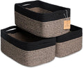NaturalCozy 13.5”x8.5”x5.5” Rectangle Storage Baskets by NaturalCozy