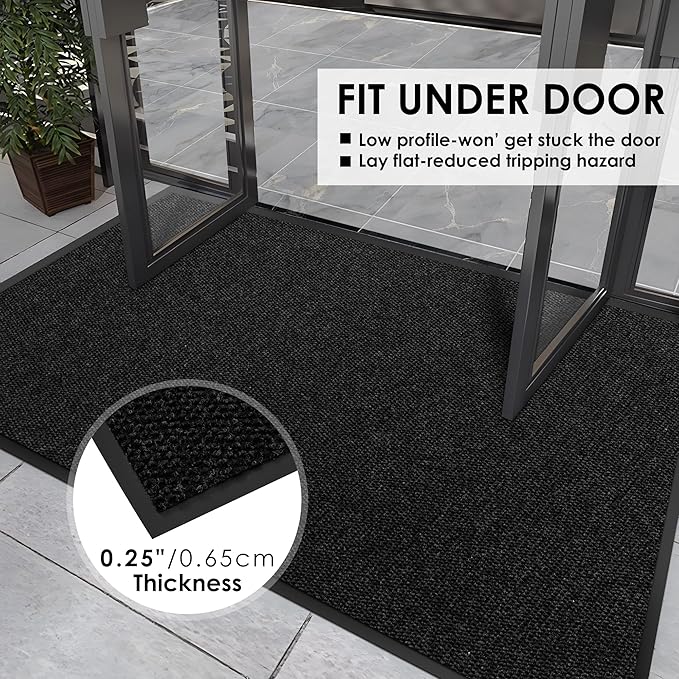 2′ x 23′ Front Door Mat Indoor Outdoor Entrance, Commercial Floor Mat Heavy - Image 4