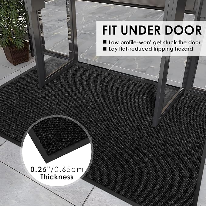 2′ x 62′ Front Door Mat Indoor Outdoor Entrance, Commercial Floor Mat Heavy - Image 4