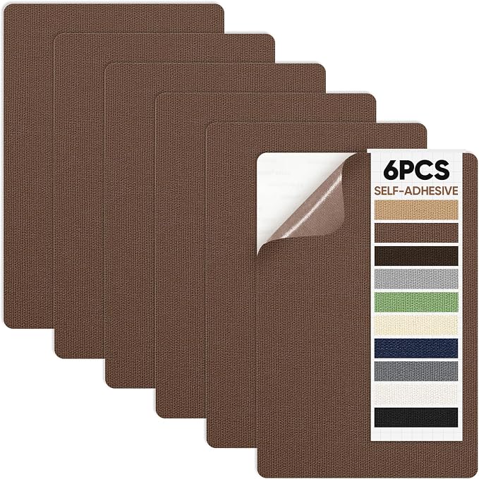 Canvas Patch 5.5 x 8 Inches 6Pcs Self-Adhesive Waterproof Canvas Patch Kit by Unknown