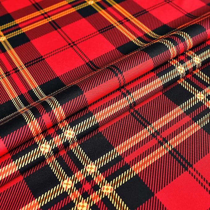 Waterproof Tartan Checkered Tablecloth Fabric - Image 7