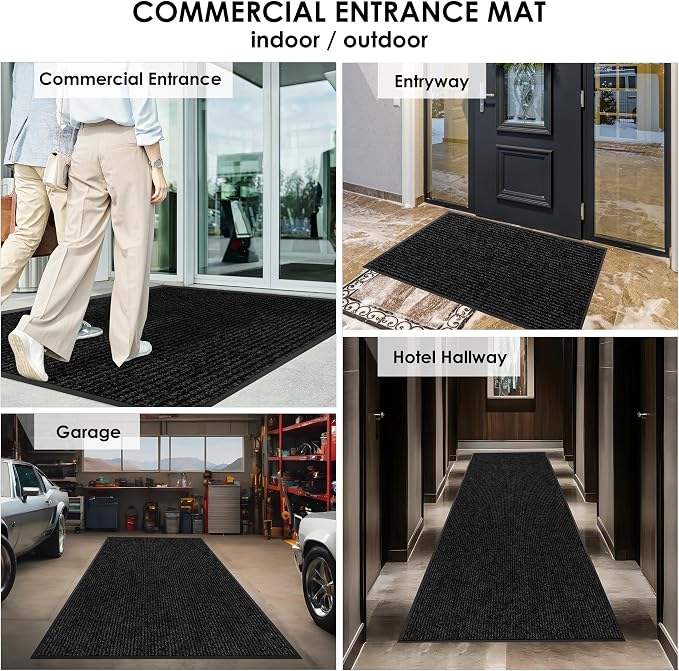 3′ x 31′ Front Door Mat Indoor Outdoor Entrance, Commercial Floor Mat Heavy - Image 8