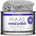 MAAS Metal Polish 1.1lb Can Plus Free Cloth, Universal Metal Cleaner by Maas
