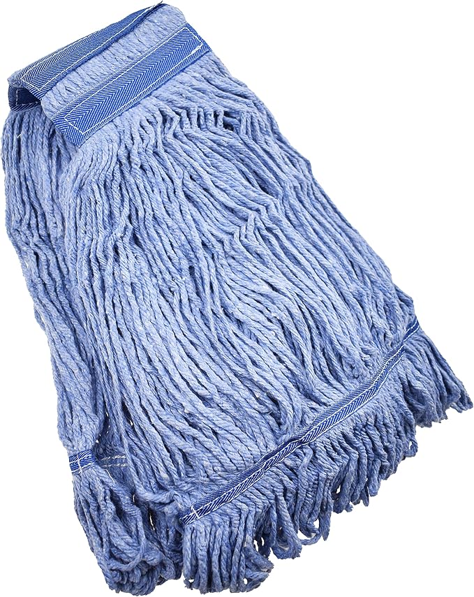 Mop Head Replacement Commercial Heavy Duty String Blue Wet Mop Heads by NIUBEE