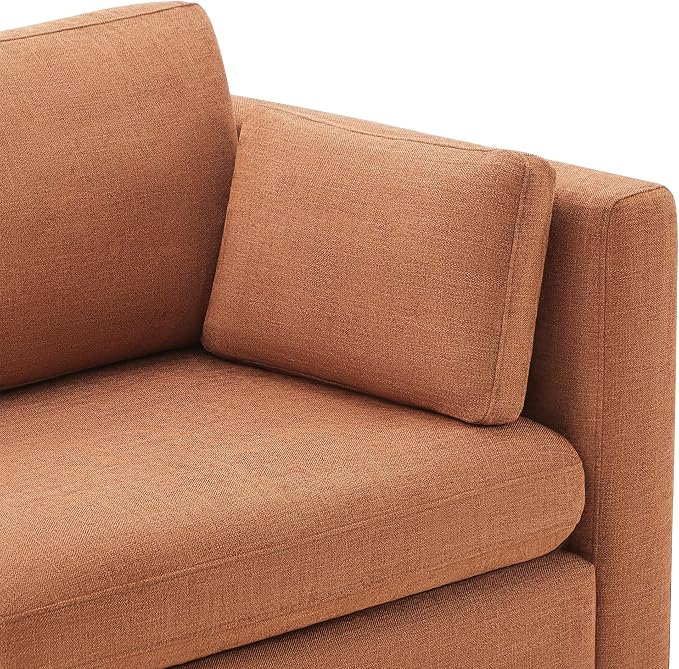 CHITA Terracotta 6-Seat U-Shaped Modular Sofa Set, Extra Large Sectional Couch - Image 6