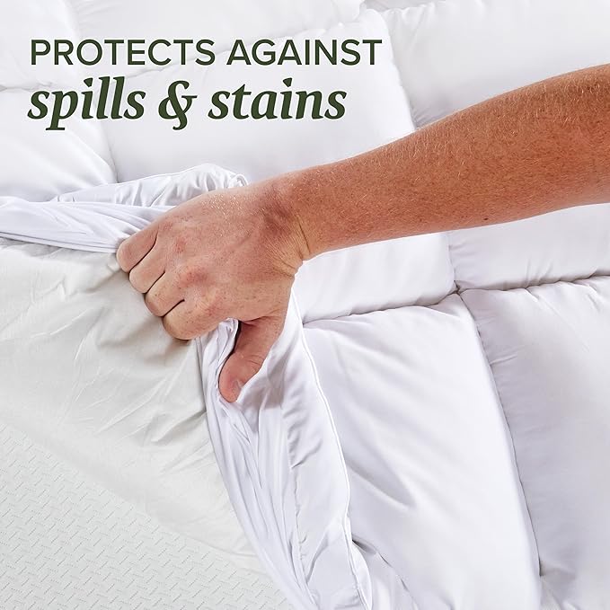 Beckham Hotel Collection Twin Size Hybrid Mattress Pad & Protector - Image 6