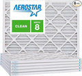 Aerostar 8x24x1 MERV 8, Pleated Air Filter, Box of 6, Made in the USA by AirFiltersDelivered