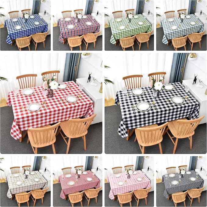 Classic Gingham Tablecloth Fabric - Image 4