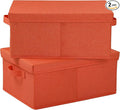 HOONEX Storage Bins with Lids for Organizing, Storage Boxes with 2 Carrying by HOONEX