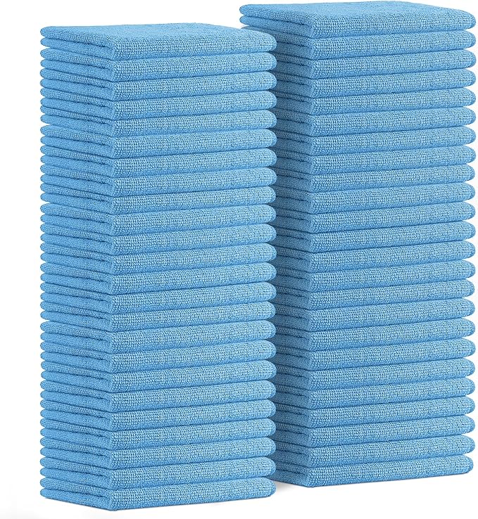 Avalon Towels Microfiber Cleaning Cloths Size 16" x 16", Highly Absorbent by AvalonTowels