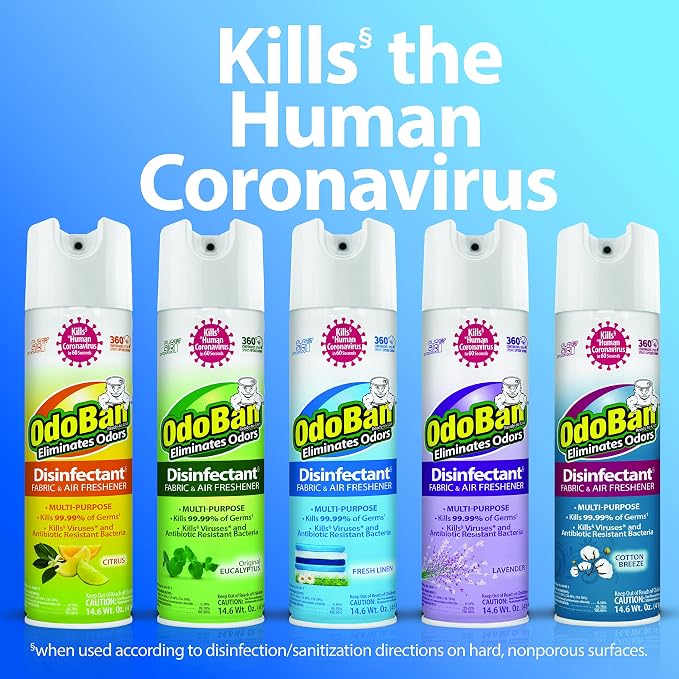 OdoBan Ready-to-Use 360-Degree Continuous Spray Disinfectant & Harsh Aroma - Image 6